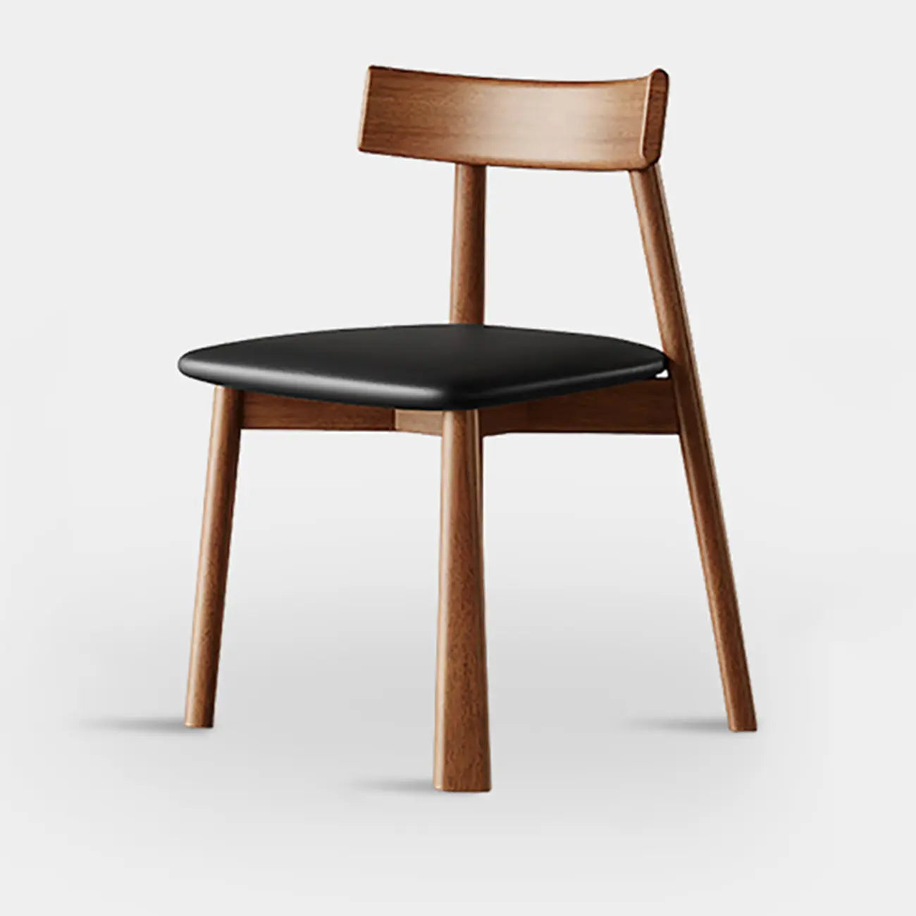 Modern Faux Leather Upholstered Low Back Dining Chair