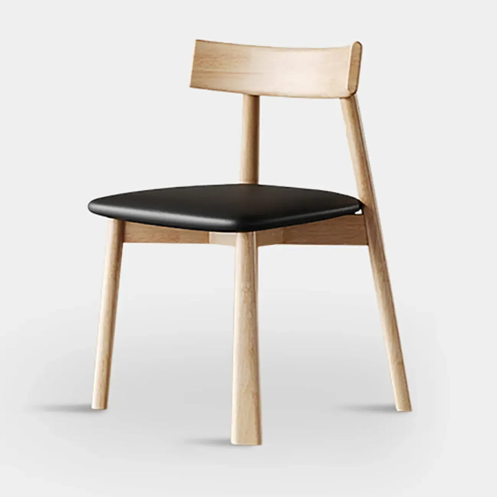 Modern Faux Leather Upholstered Low Back Dining Chair