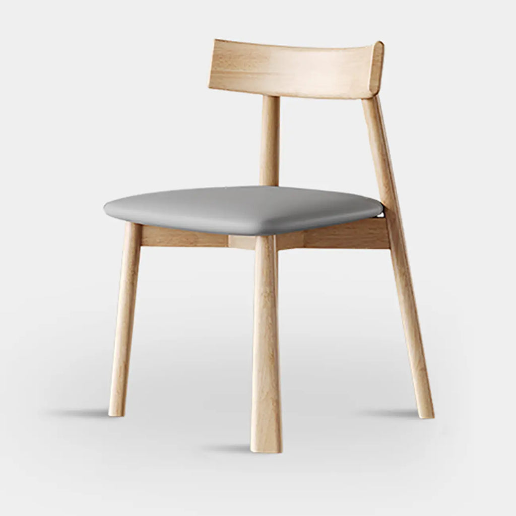 Modern Faux Leather Upholstered Low Back Dining Chair