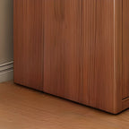 Brown Modern Wood Horizonal Cube Bookcase with Storage