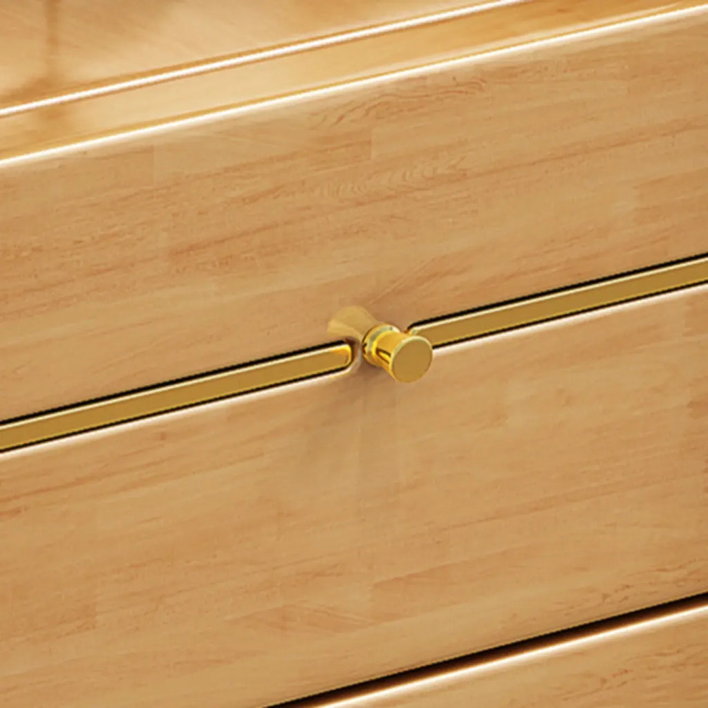 Narrow Sintered Stone Top Wheeled Side Table with Drawers