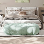 Contemporary Cloud Shaped Upholstered Bedroom Bench