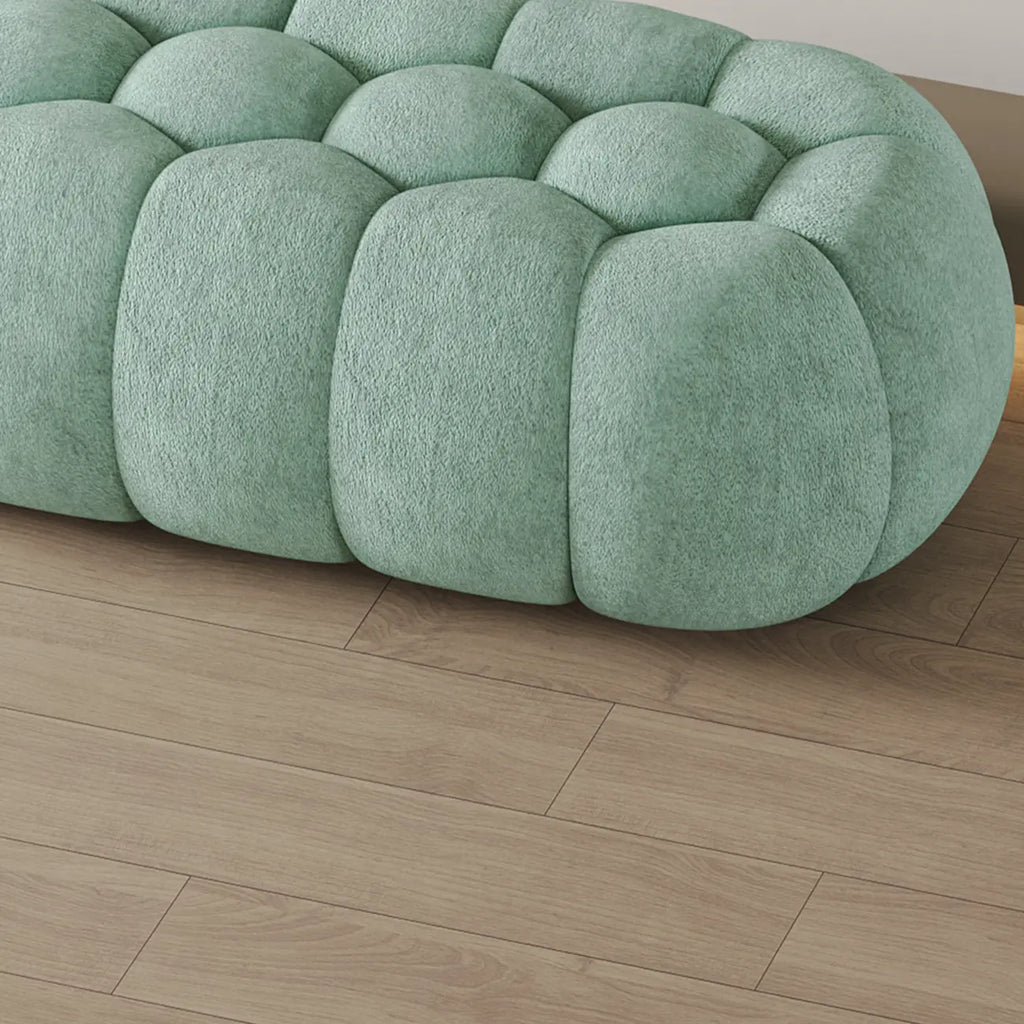 Contemporary Cloud Shaped Upholstered Bedroom Bench