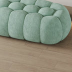 Contemporary Cloud Shaped Upholstered Bedroom Bench