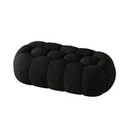 Contemporary Cloud Shaped Upholstered Bedroom Bench