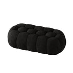 Contemporary Cloud Shaped Upholstered Bedroom Bench