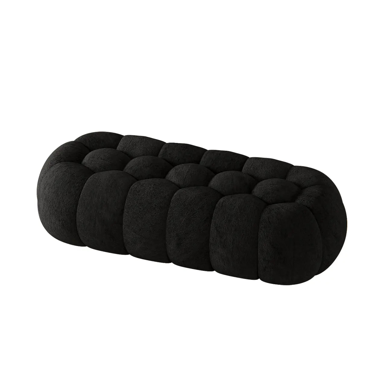 Contemporary Cloud Shaped Upholstered Bedroom Bench