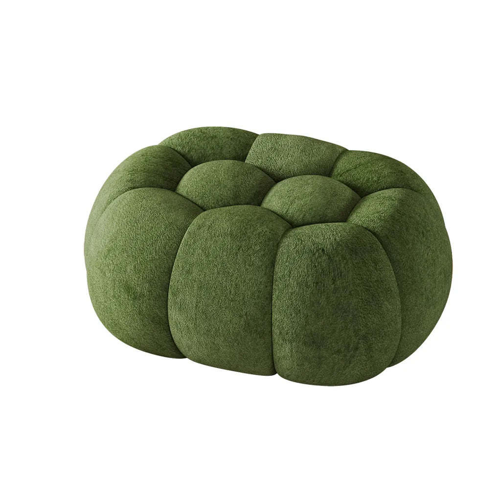 Contemporary Cloud Shaped Upholstered Bedroom Bench