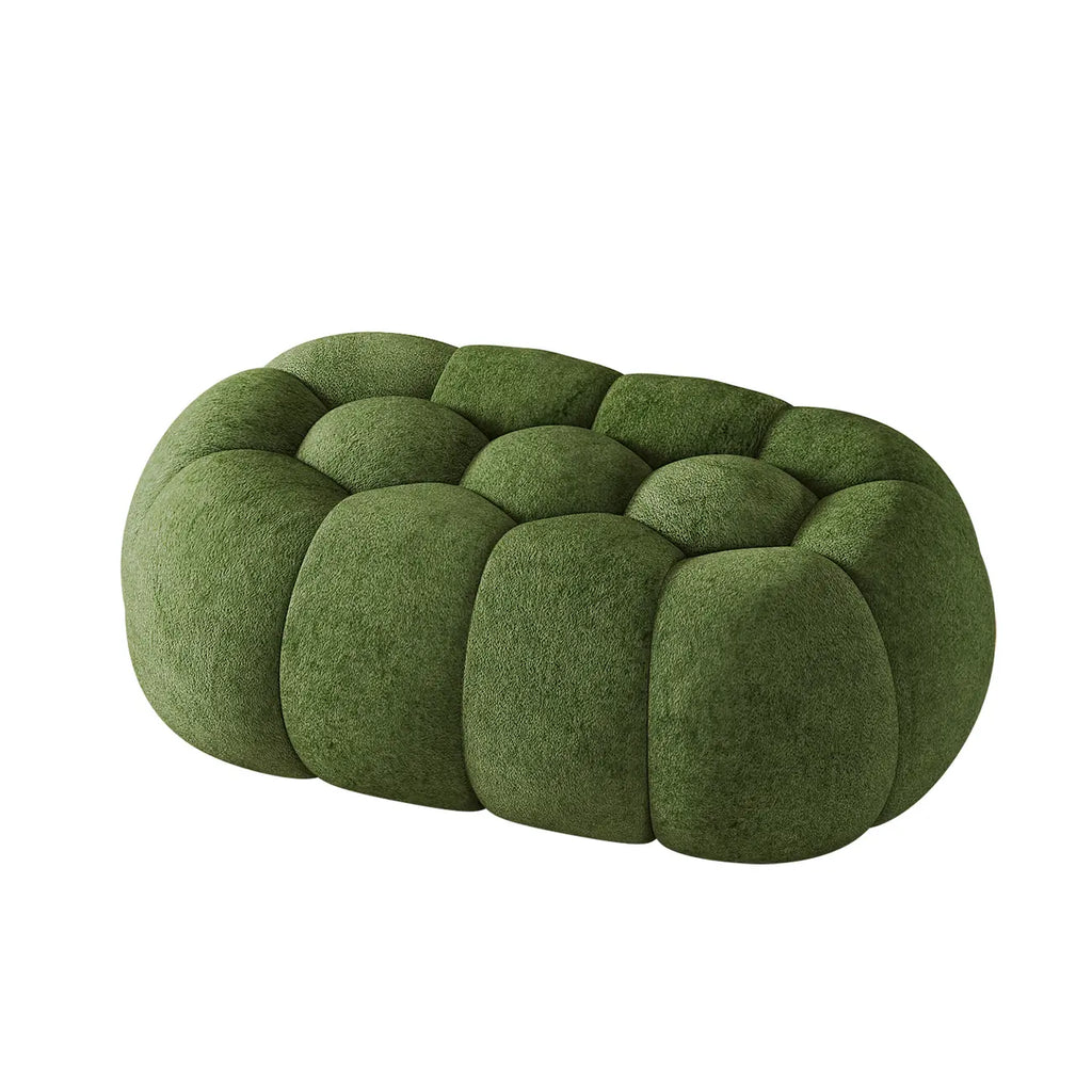 Contemporary Cloud Shaped Upholstered Bedroom Bench