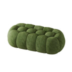 Contemporary Cloud Shaped Upholstered Bedroom Bench