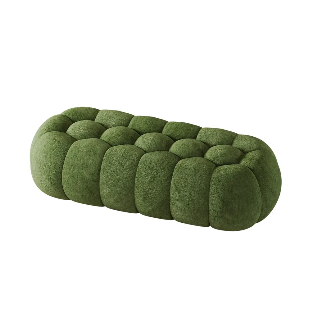 Contemporary Cloud Shaped Upholstered Bedroom Bench