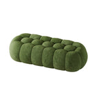 Contemporary Cloud Shaped Upholstered Bedroom Bench