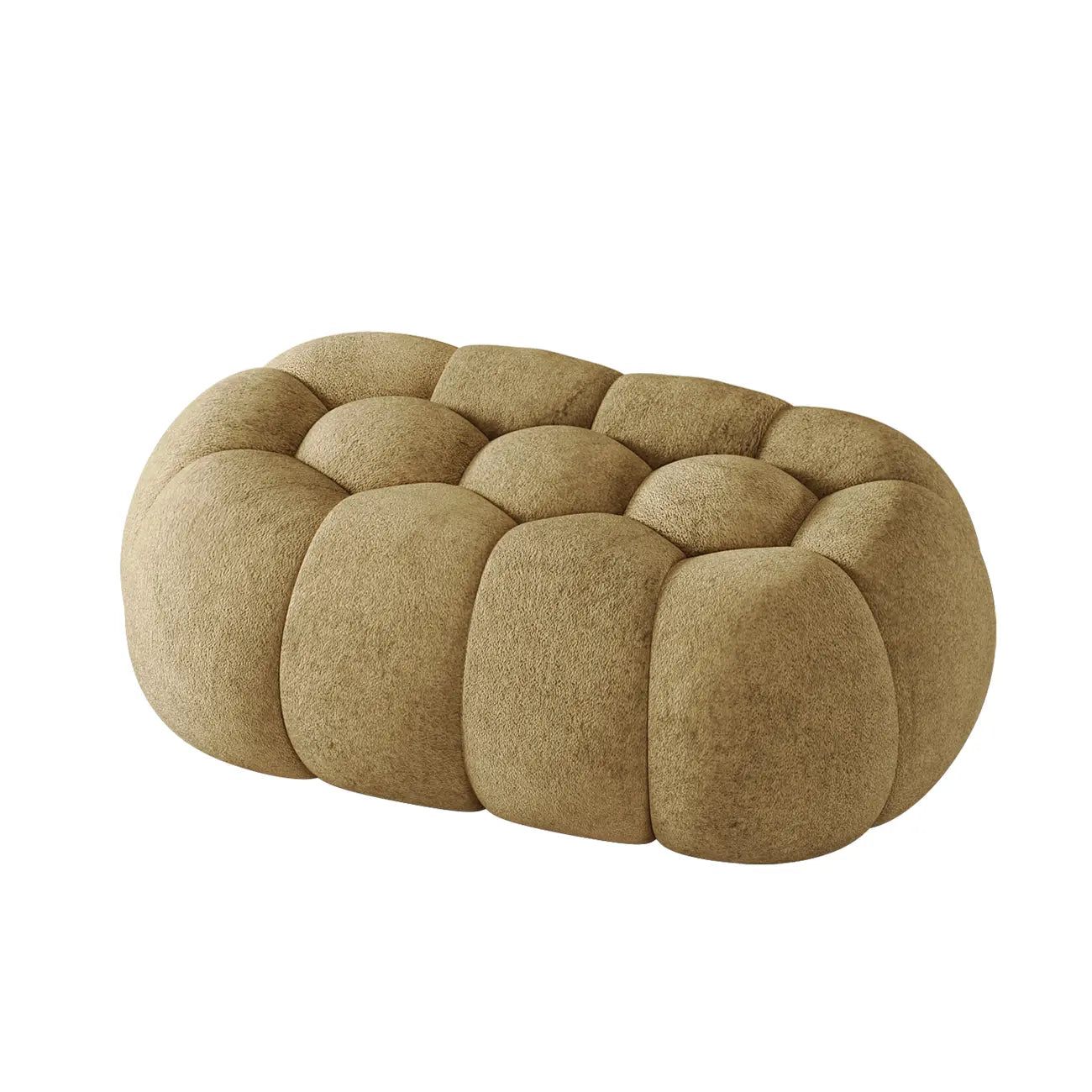Contemporary Cloud Shaped Upholstered Bedroom Bench