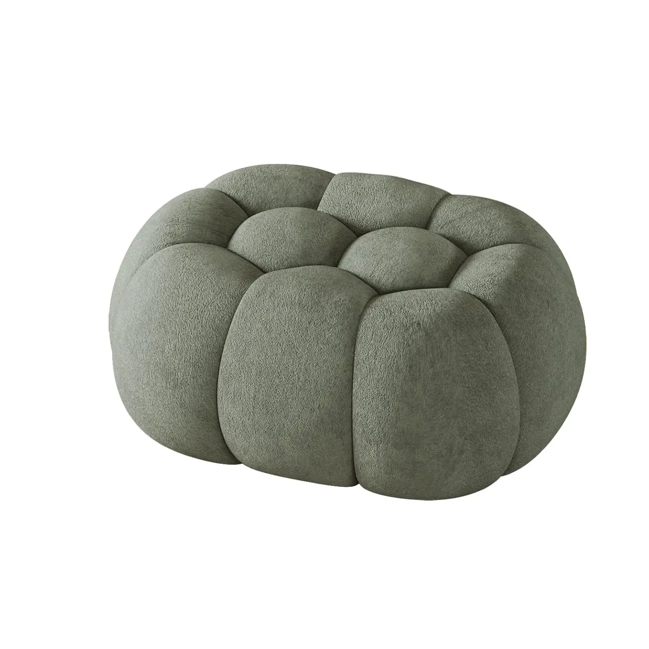Contemporary Cloud Shaped Upholstered Bedroom Bench
