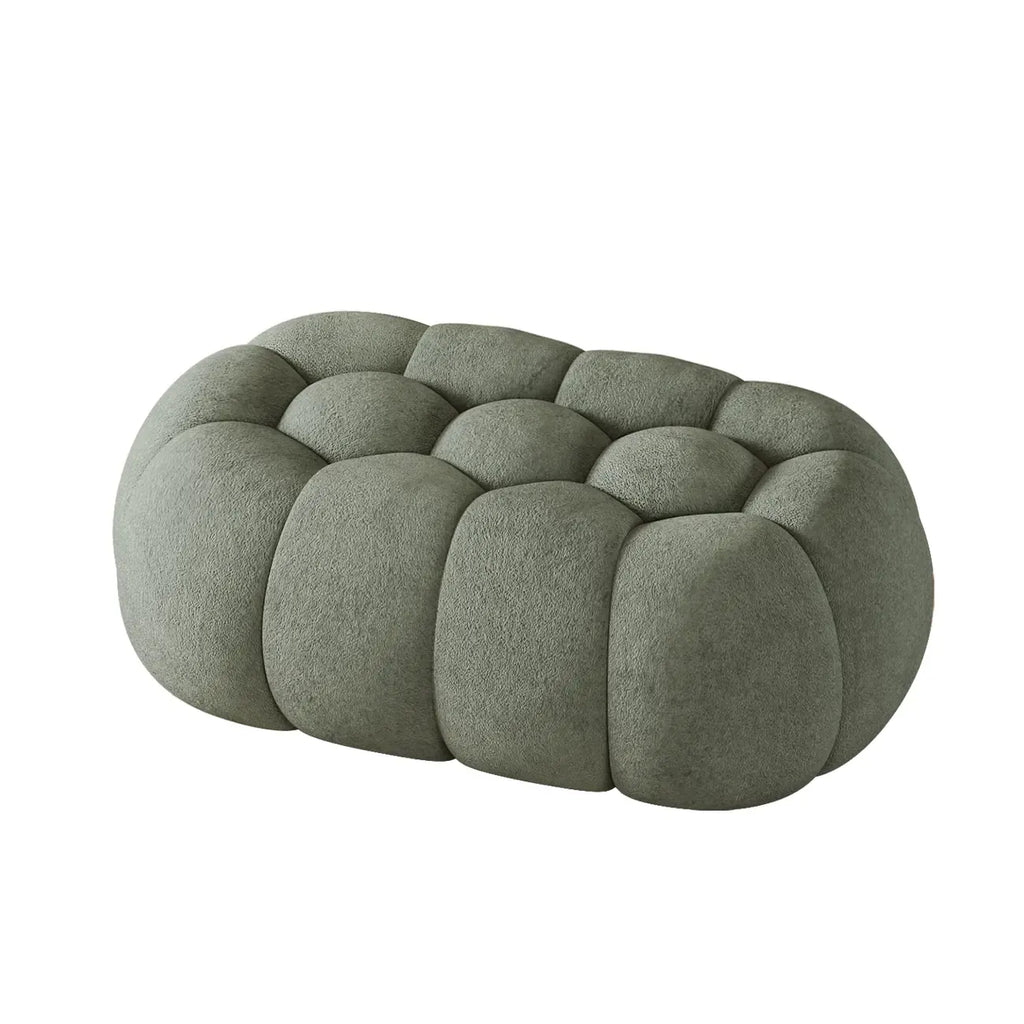 Contemporary Cloud Shaped Upholstered Bedroom Bench
