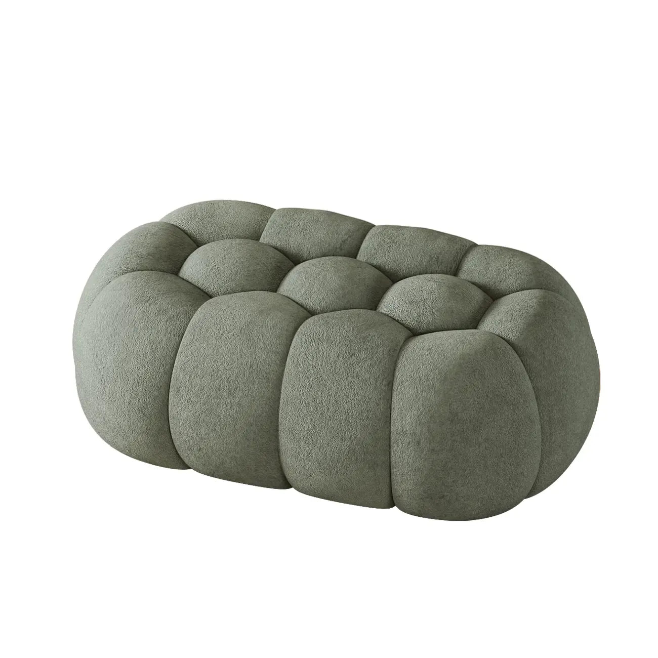 Contemporary Cloud Shaped Upholstered Bedroom Bench
