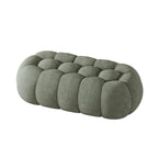 Contemporary Cloud Shaped Upholstered Bedroom Bench