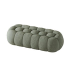 Contemporary Cloud Shaped Upholstered Bedroom Bench