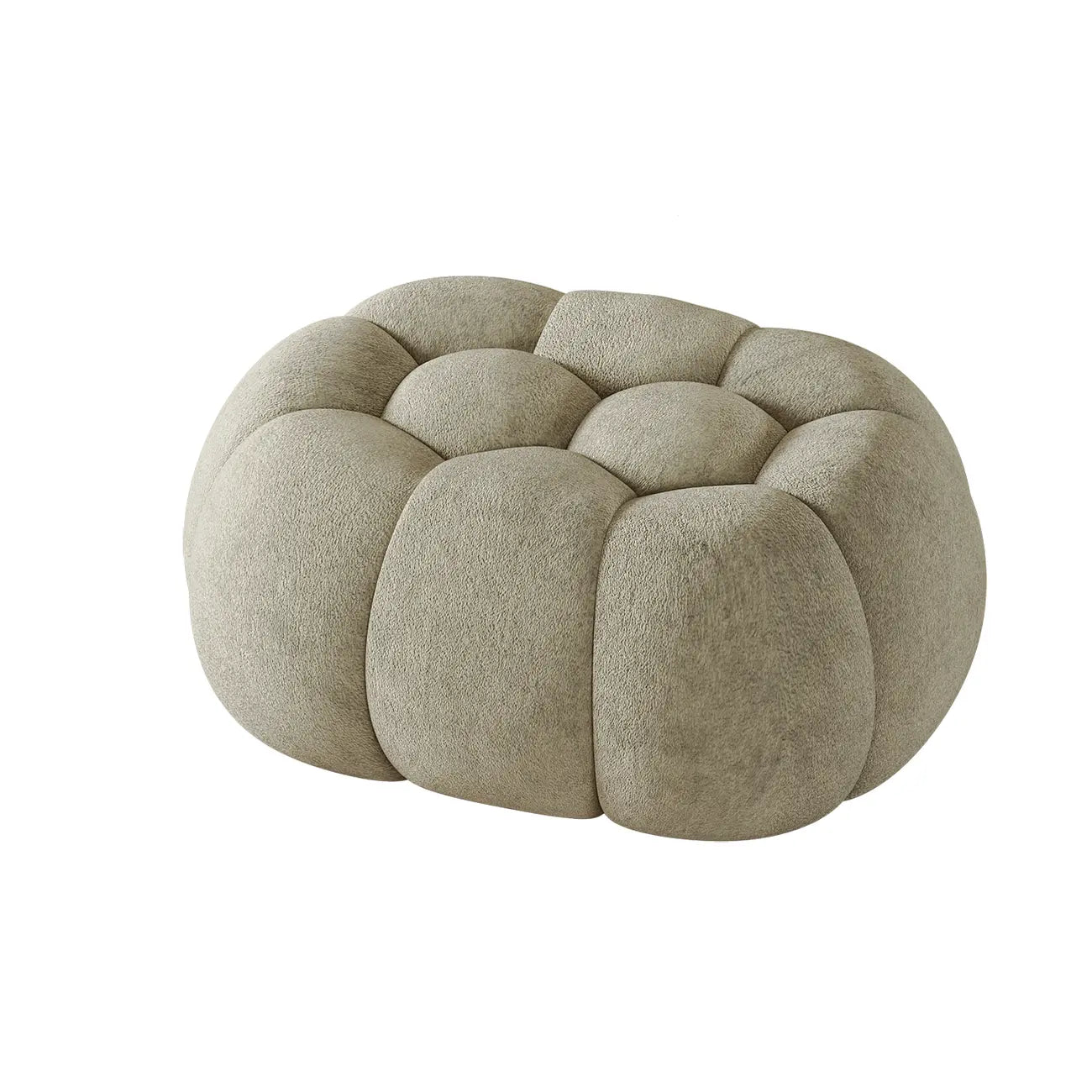 Contemporary Cloud Shaped Upholstered Bedroom Bench