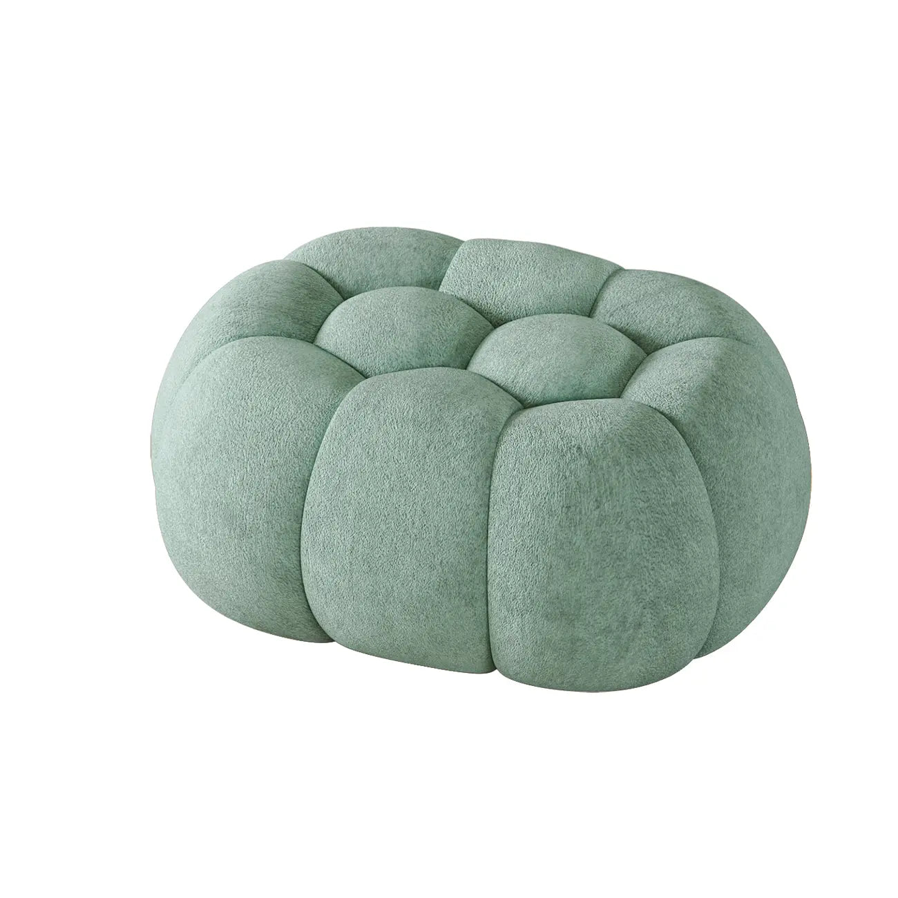 Contemporary Cloud Shaped Upholstered Bedroom Bench