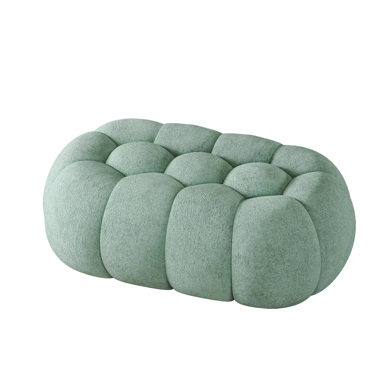 Contemporary Cloud Shaped Upholstered Bedroom Bench