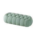 Contemporary Cloud Shaped Upholstered Bedroom Bench
