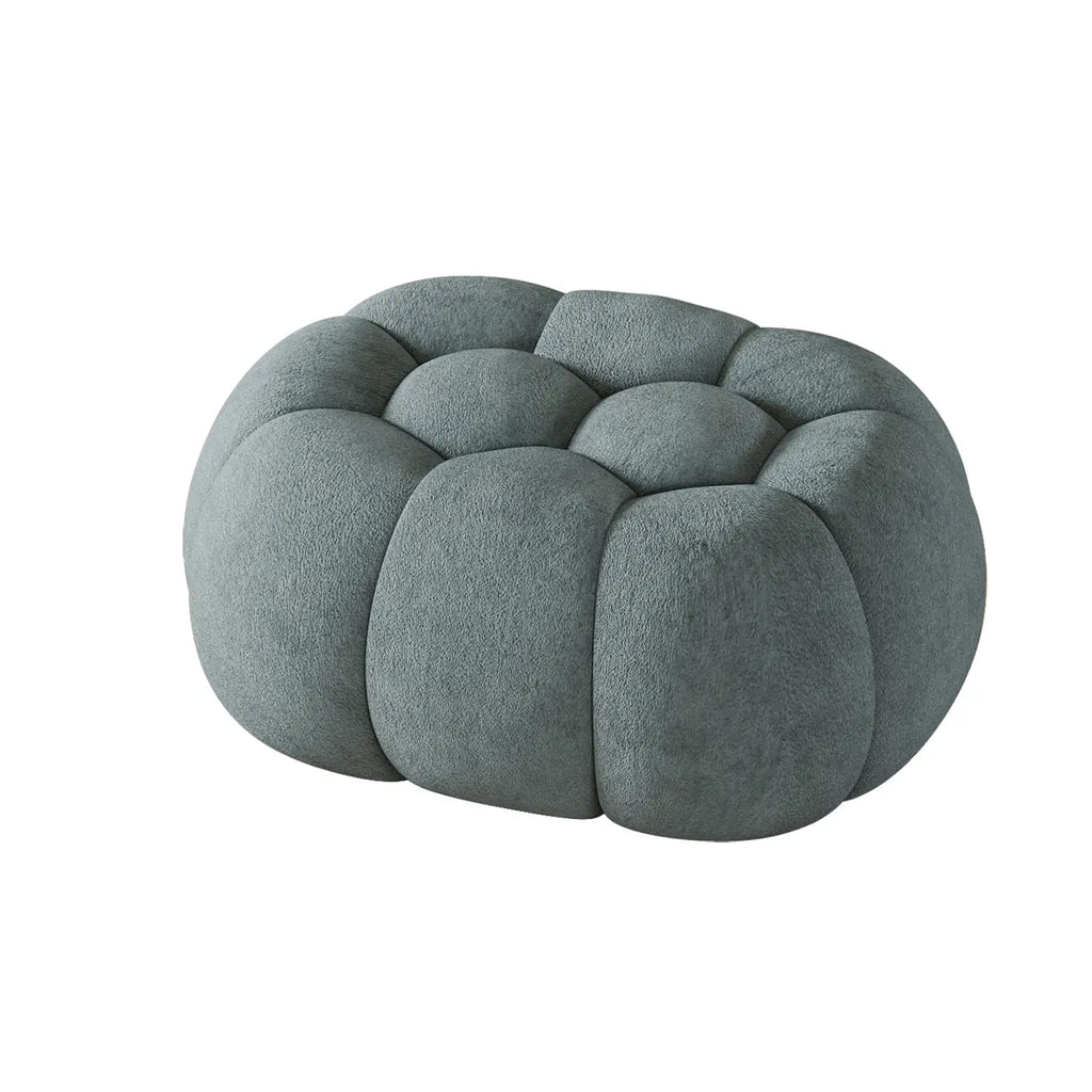 Contemporary Cloud Shaped Upholstered Bedroom Bench