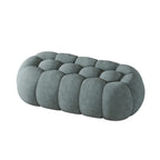 Contemporary Cloud Shaped Upholstered Bedroom Bench