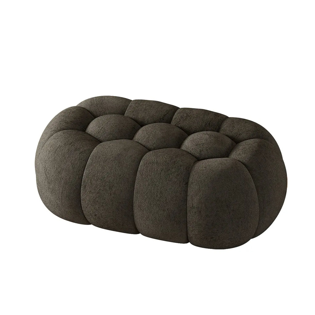 Contemporary Cloud Shaped Upholstered Bedroom Bench