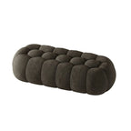 Contemporary Cloud Shaped Upholstered Bedroom Bench