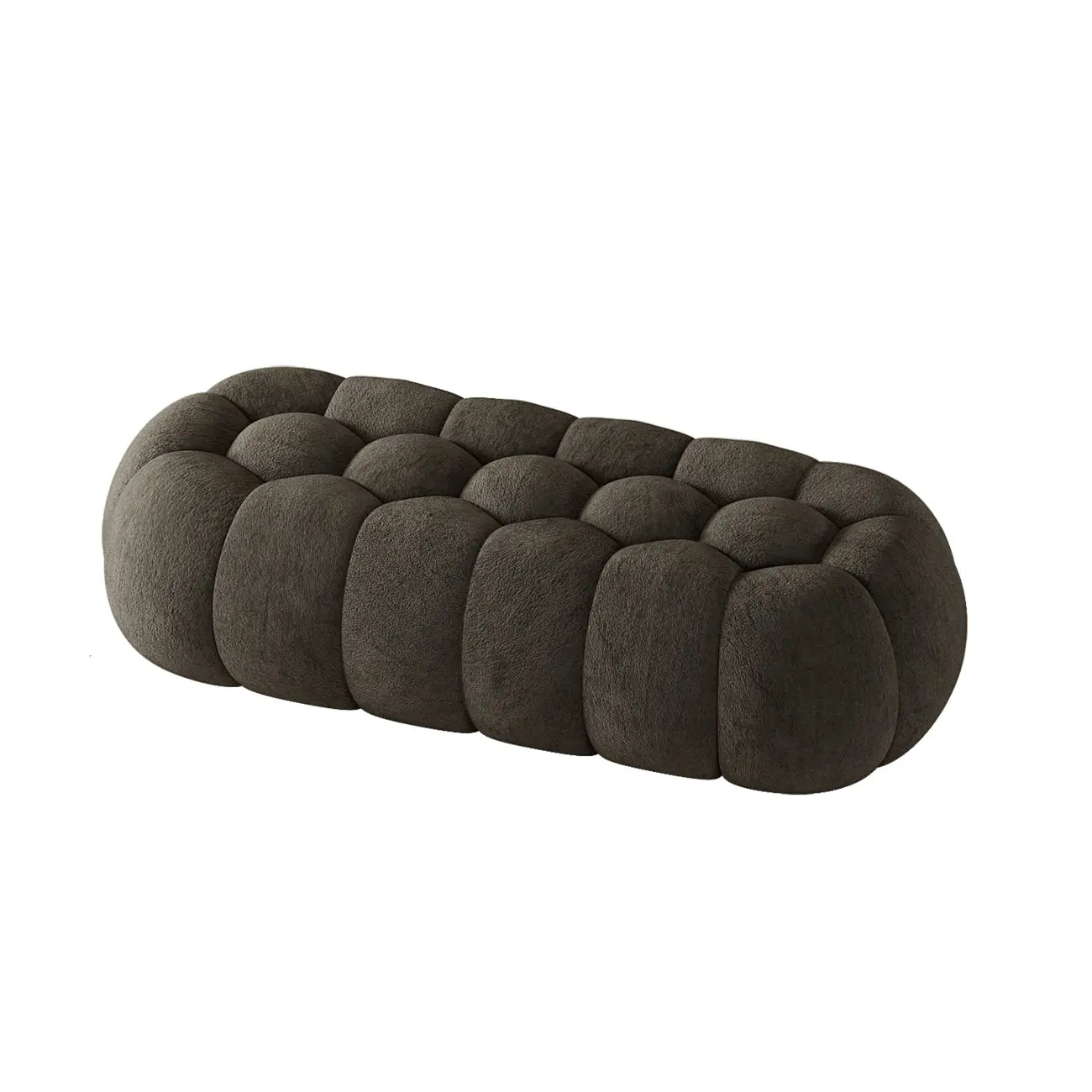 Contemporary Cloud Shaped Upholstered Bedroom Bench