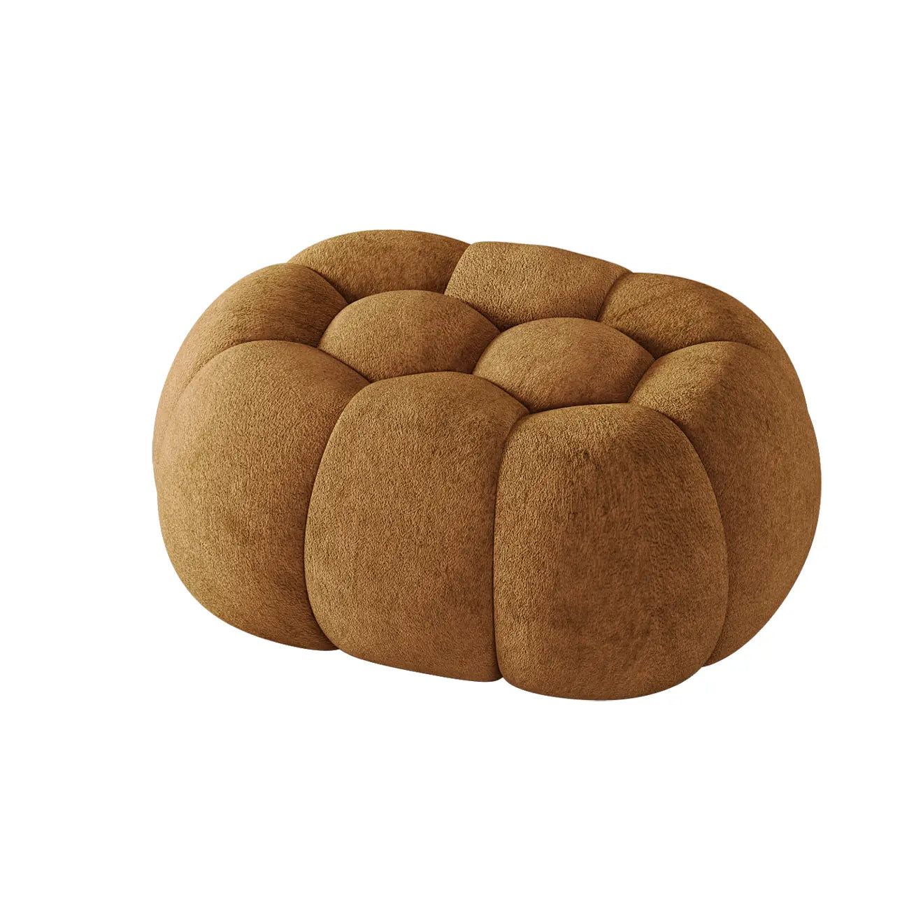 Contemporary Cloud Shaped Upholstered Bedroom Bench