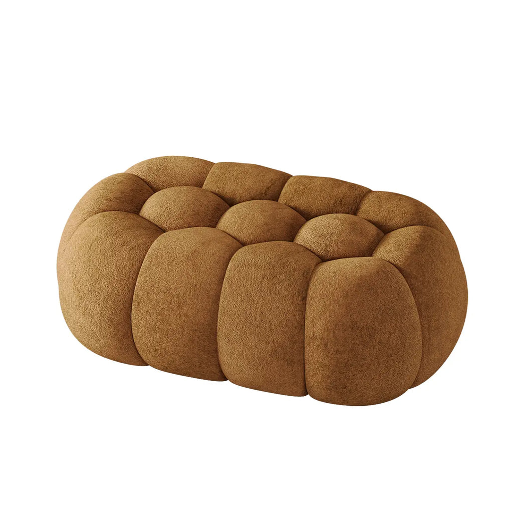 Contemporary Cloud Shaped Upholstered Bedroom Bench