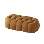 Contemporary Cloud Shaped Upholstered Bedroom Bench