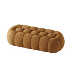 Contemporary Cloud Shaped Upholstered Bedroom Bench
