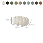 Contemporary Cloud Shaped Upholstered Bedroom Bench