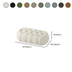 Contemporary Cloud Shaped Upholstered Bedroom Bench