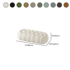Contemporary Cloud Shaped Upholstered Bedroom Bench