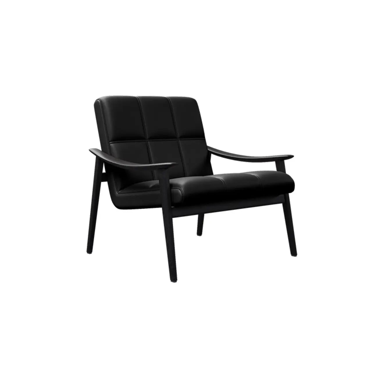 Elegant Genuine/Nappa Leather Mid-Back Accent Chair