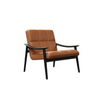 Elegant Genuine/Nappa Leather Mid-Back Accent Chair
