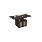 Foldable Wood White Modern Wheeled Small Side Table