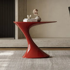 Minimalist Steel Oval Top Retro End Table For Living Room