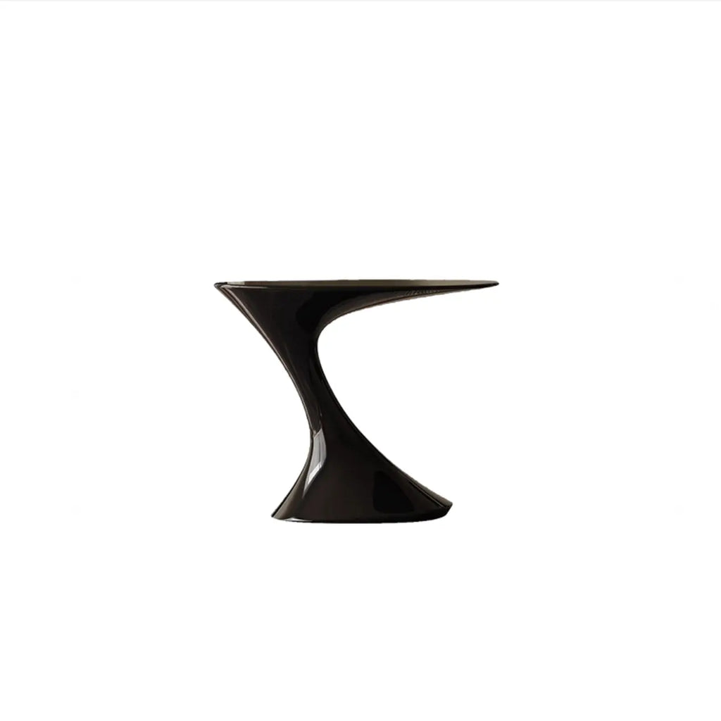 Minimalist Steel Oval Top Retro End Table For Living Room