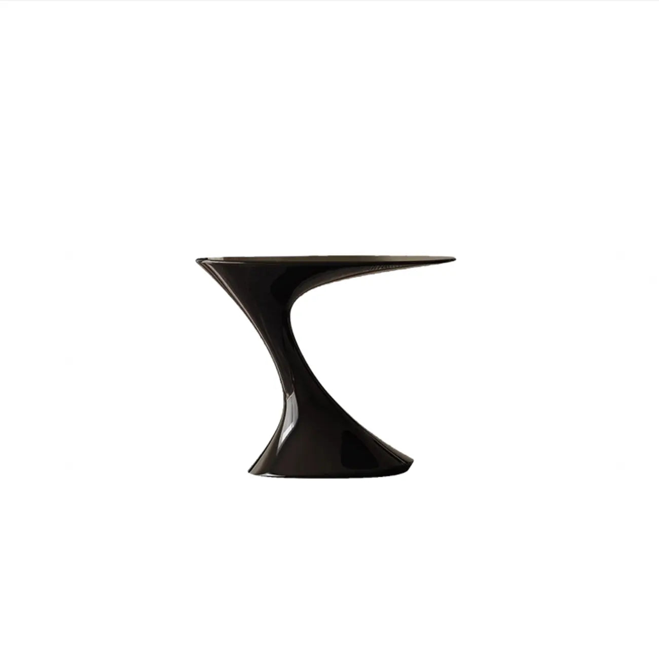 Minimalist Steel Oval Top Retro End Table For Living Room