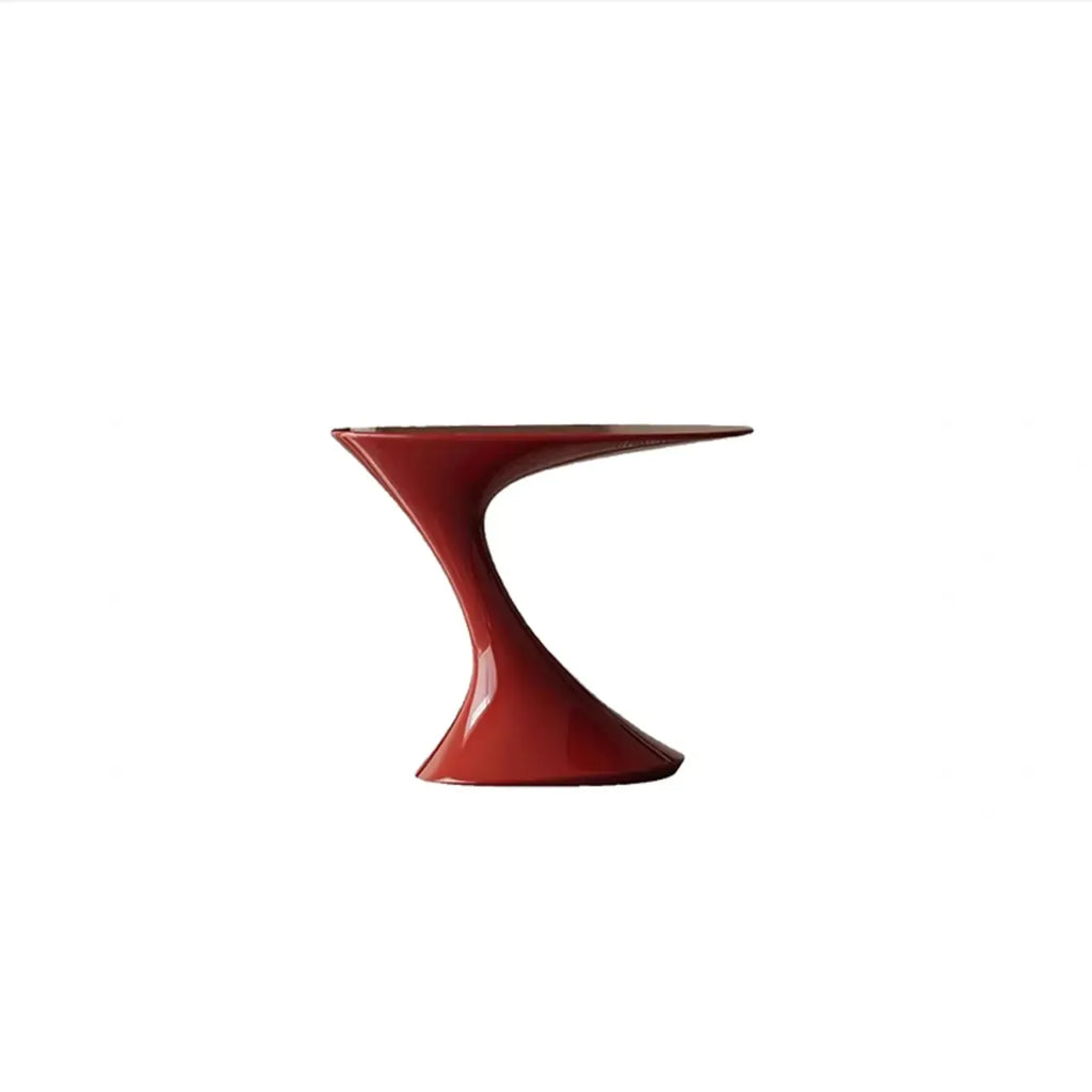 Minimalist Steel Oval Top Retro End Table For Living Room