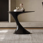 Minimalist Steel Oval Top Retro End Table For Living Room