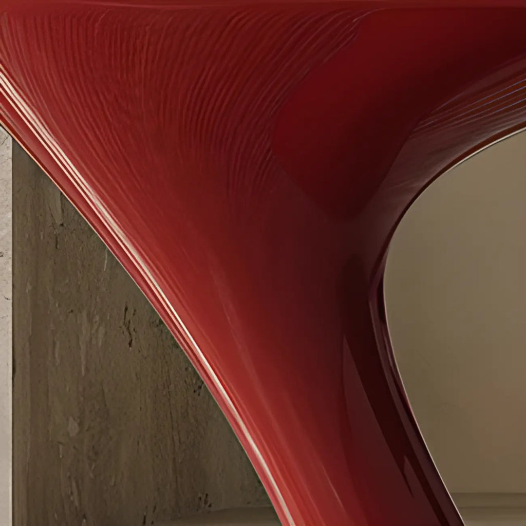 Minimalist Steel Oval Top Retro End Table For Living Room