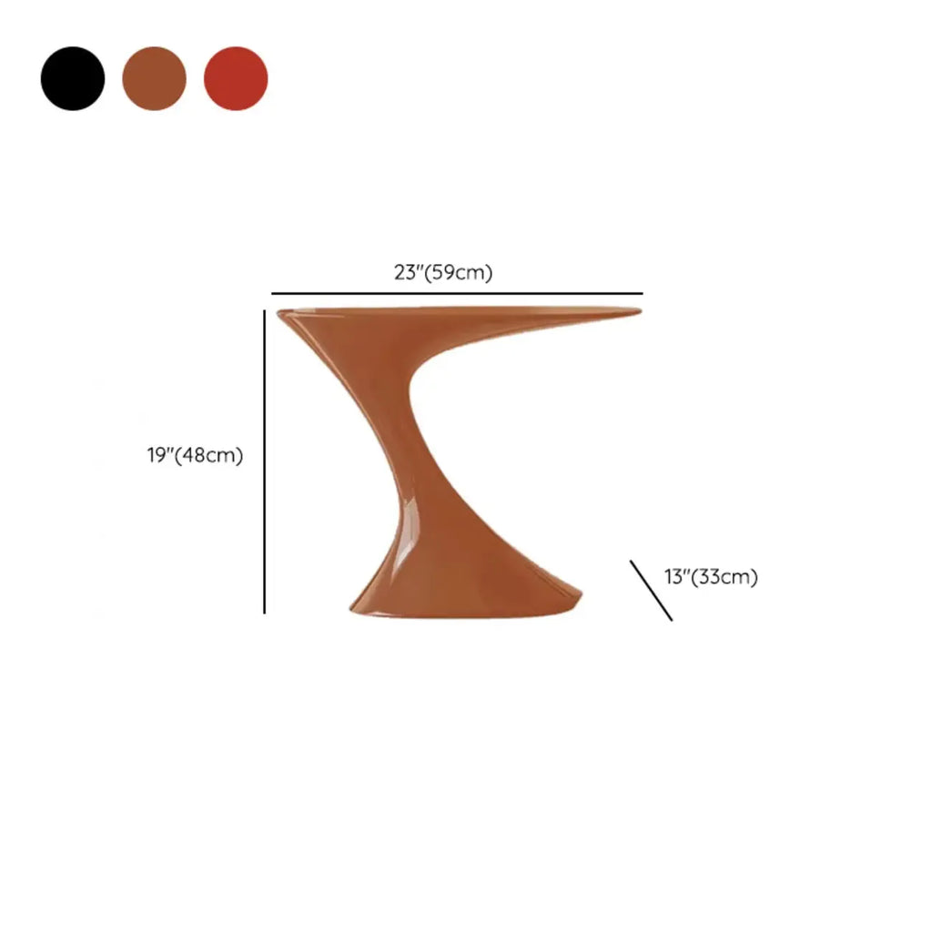 Minimalist Steel Oval Top Retro End Table For Living Room