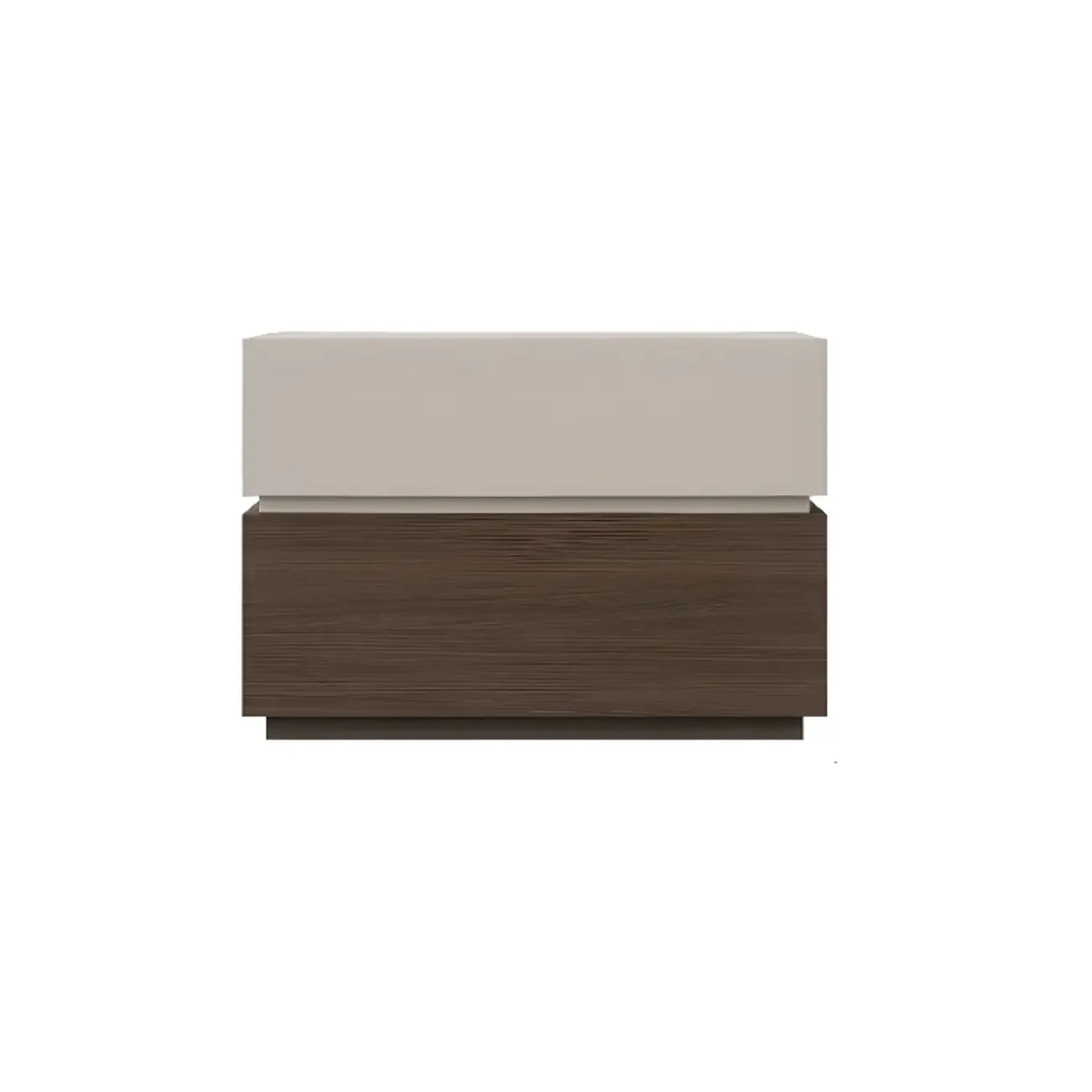 Elegant 2-tier Bedroom Wooden Nightstand With Drawers