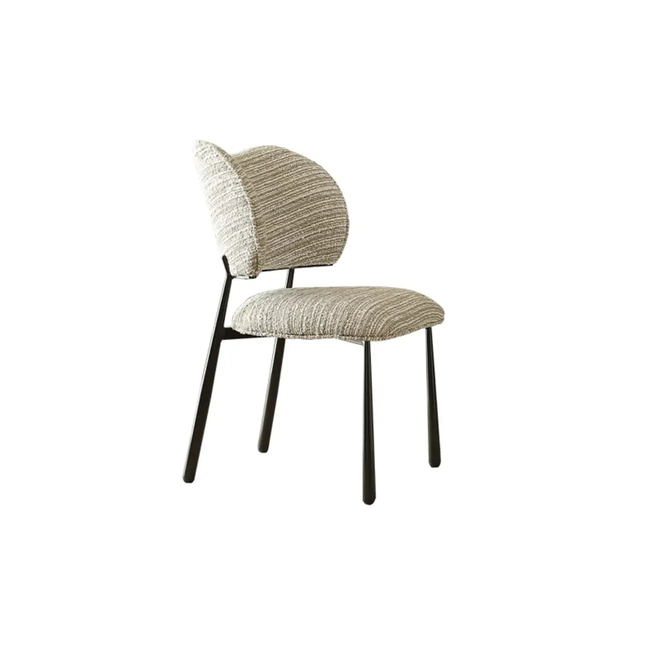 Retro Armless Faux Leather Upholstered Dining Chair